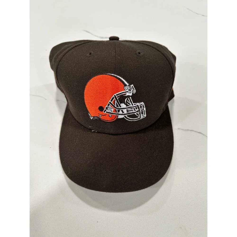 New Era Cleveland Browns NFL Hat Fitted 59FIFTY Low Profile Size 7 3/4